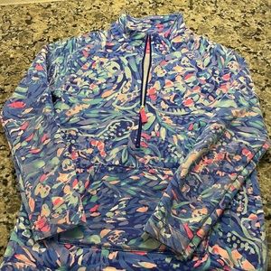 Lily Pulitzer girls quarter zip XL (12-14 girls)